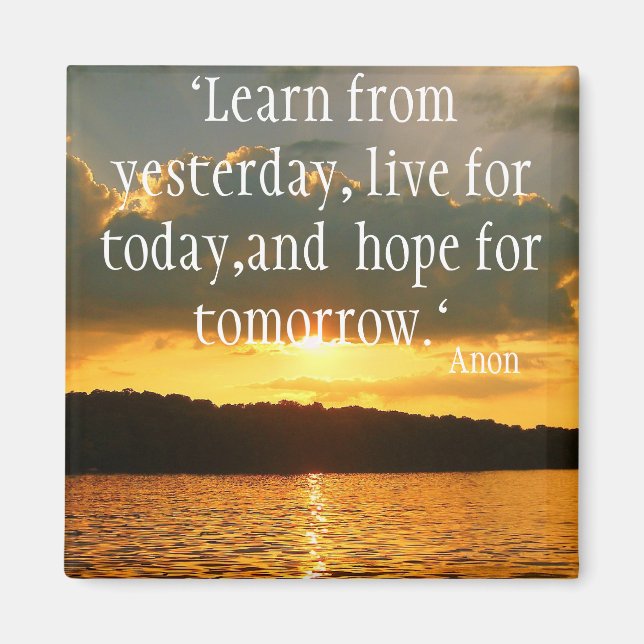 Lev ditt liv magnet (Framsidan)