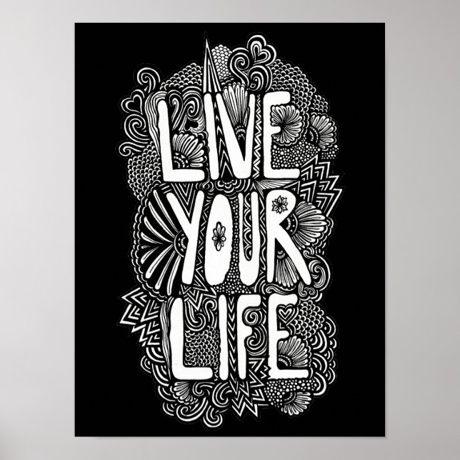 Lev ditt liv poster (Framsidan)