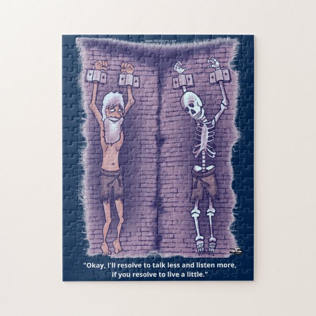 Lev en liten Mörk blått pussel (Vertikal)