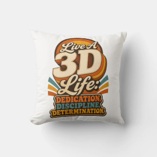 Lev ett 3D-liv Retro Inspirerande design Kudde