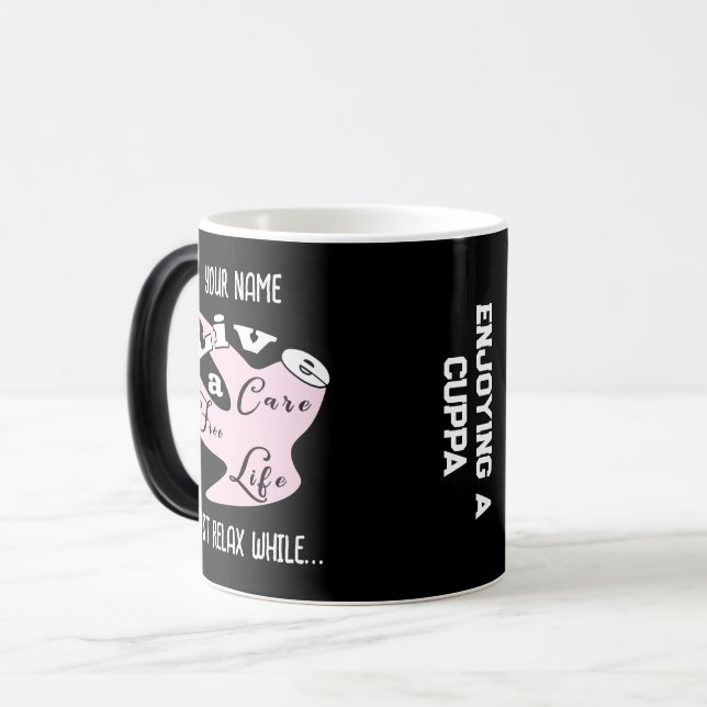 Lev ett frikostigt livkaffe mugg (Framsida vänster)