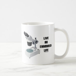 Lev ett undersökt Life-Compound Microscope Kaffemugg