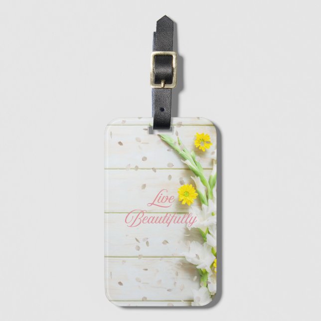 Lev ett vackert liv. bagagebricka (Framsida vertikal)