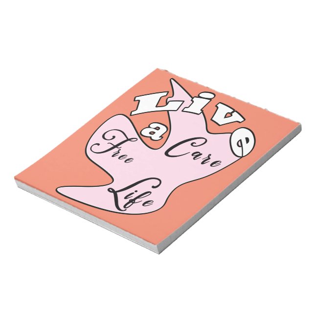 Lev ett vårdfritt anteckningsblock (Roterad)