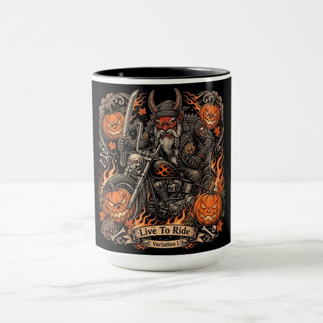 Lev för att rida Variation I, Route 66 Samurai Oni Mugg (Center)