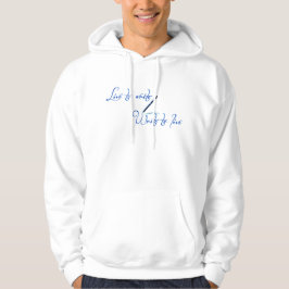 Lev för att skriva Skriv för att leva Citat Hoodie