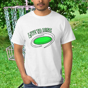 Lev för disc, discgolf  t shirt