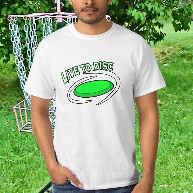 Lev för disc, discgolf  t shirt (Skapare uppladdad)