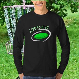 Lev för disc, discgolf    t shirt