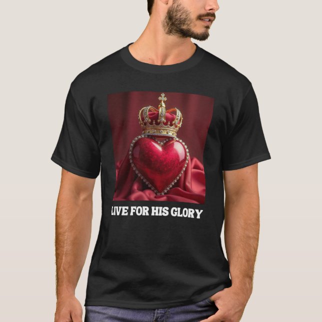 Lev för hans gloria - Syfte i varje steg T Shirt (Framsida)