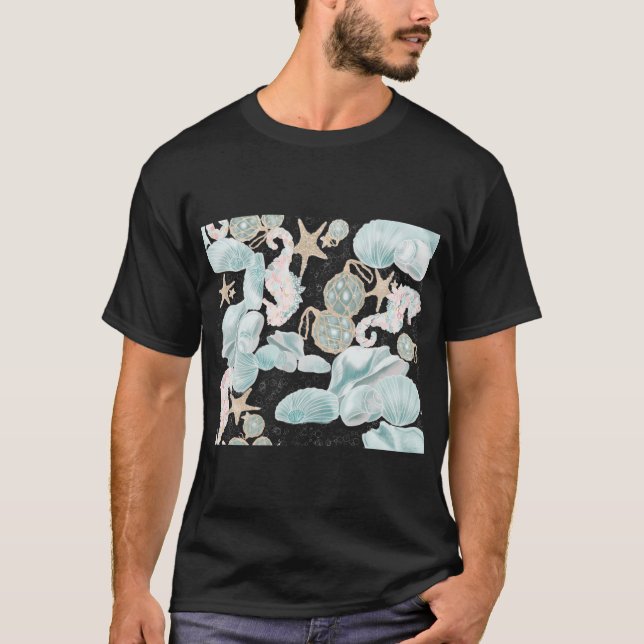Lev för stranden t shirt (Framsida)