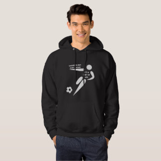 Lev fotbollslivet hoodie
