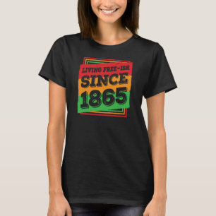 Lev fri fisk sedan 1865 Svartaamerikan T Shirt