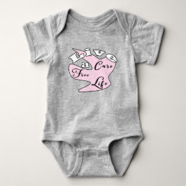 Lev gratis livskamrat i baby t shirt