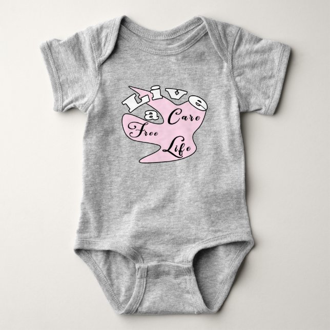 Lev gratis livskamrat i baby t shirt (Framsida)