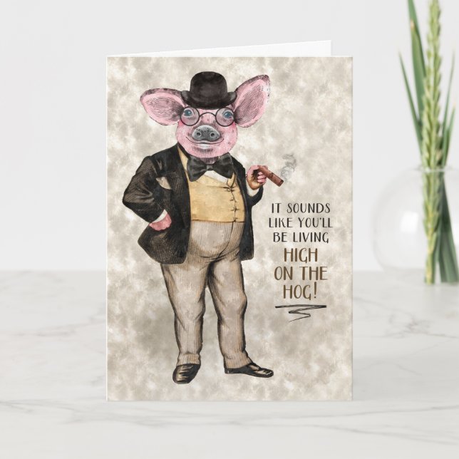 Lev högt på Gratulerara för säljfrämjande åtgärder Kort (Framsida)