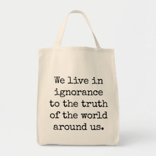 Lev i Ignorance Livsmedel Tote Bag Tygkasse