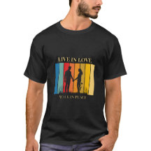 Lev i kärlek herr t-shirt