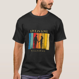 Lev i kärlek herr t-shirt