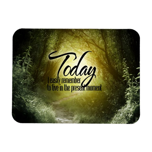 "Lev i nuet" Motivation Affirmation Flexi Magnet (Horisontell)