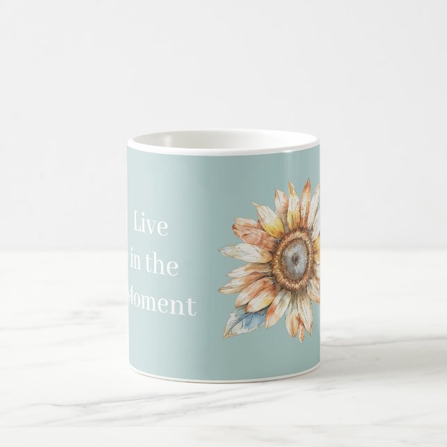 Lev i nuets solros kaffemugg (Center)