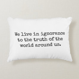 Lev i okunnighetsdekorfärg prydnadskudde