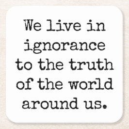 Lev i okunskap Papper Underlägg