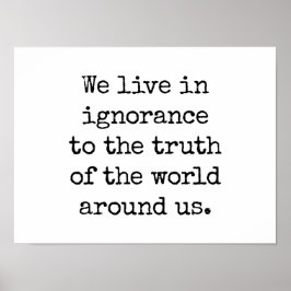 Lev i okunskap Poster