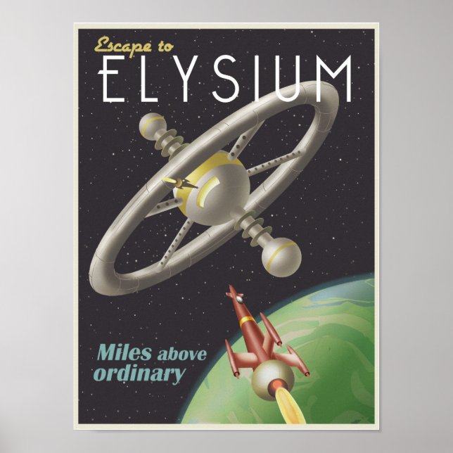 Lev i Space Station Poster (Framsidan)