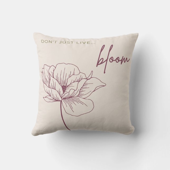 Lev inte bara, Bloom Kudde (Baksida)