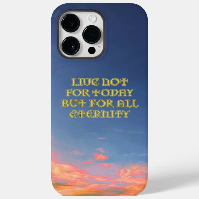 "Lev inte för i dag" iphone case (Baksida)