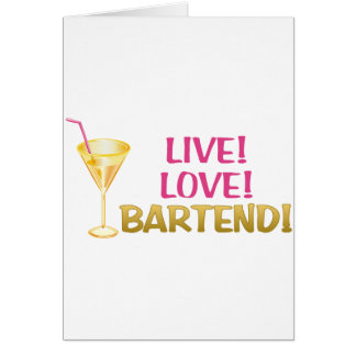 Lev! Kärlek! Bartenn! Hälsningskort