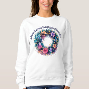 Lev kärlek skratta fritt t shirt