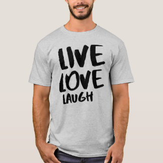 Lev kärlek skrattar t shirt