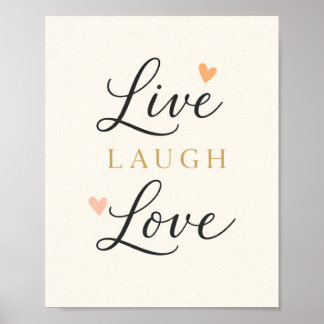 Lev La Lär Typografi Poster