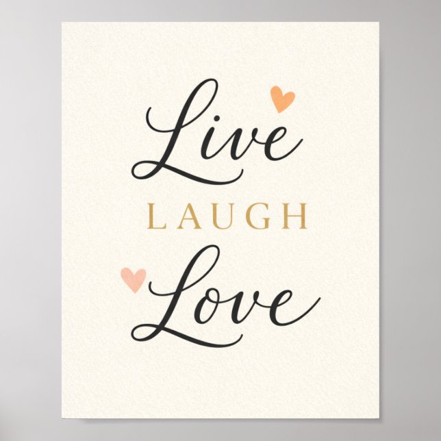 Lev La Lär Typografi Poster (Framsidan)