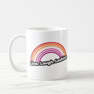 "Lev La Lesbisk" Kaffemugg