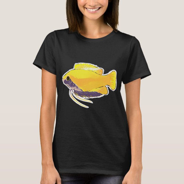 Lev länge & fiska t shirt (Framsida)