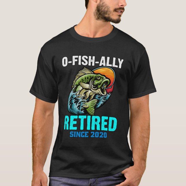 Lev länge och fiska t shirt (Framsida)