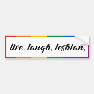 Lev. Le. Lesbisk. Bildekal