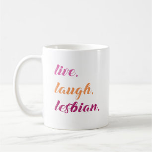 Lev. Le. Lesbisk. Kaffemugg
