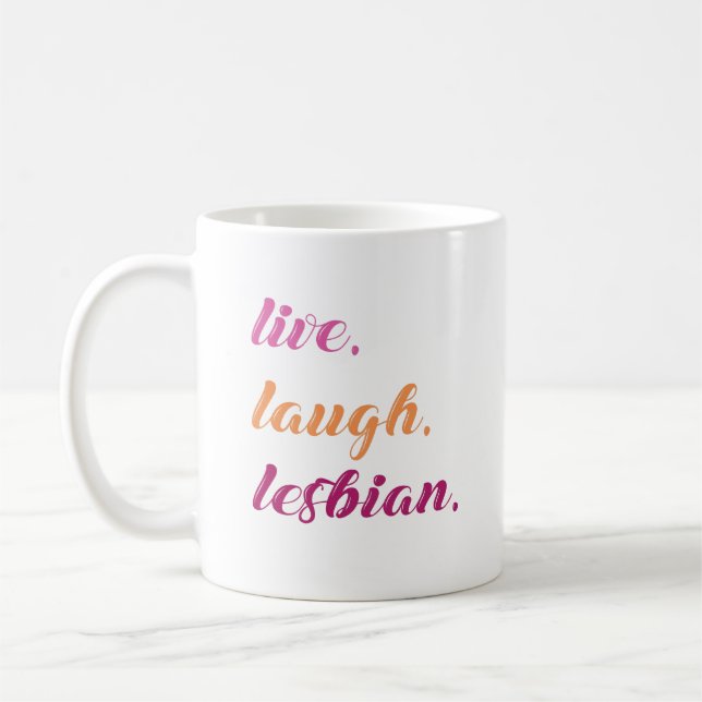 Lev. Le. Lesbisk. Kaffemugg (Vänster)