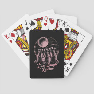 Lev Le Lesbisk Tvättbjörn Lesbisk HBTQ Stolthet  Casinokort