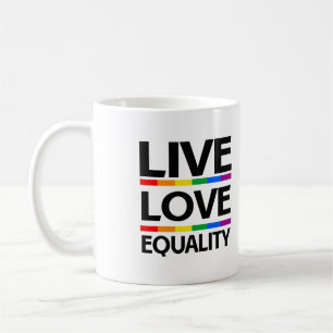Lev Le Likhetstecken Kaffemugg