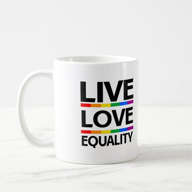 Lev Le Likhetstecken Kaffemugg (Vänster)