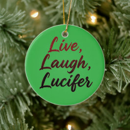 Lev, Le, Lucifer Julgransprydnad Keramik