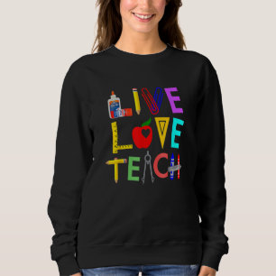 Lev Leera Lär Lärar Perfekt Tillbaka Till Skolan T Shirt