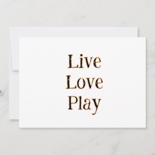 Lev lera spela svart orange idrottsutövare modern  inbjudningar (Framsida)