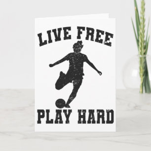 Lev Leva Fritt Roligt Kärlek Fotboll Kvinnlig Spel Kort