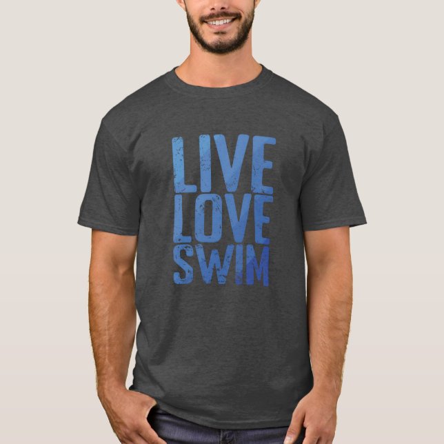 Lev Leve Simma Sportrainings pojke T Shirt (Framsida)